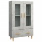 vidaXL Aparador de madera contrachapada gris hormigón 70x31x115 cm