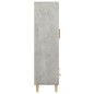vidaXL Aparador de madera contrachapada gris hormigón 70x31x115 cm