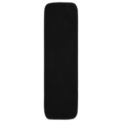vidaXL Alfombrillas de escalera 15 uds negro rectangular 75x20 cm