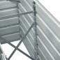vidaXL Arriate de jardín de acero galvanizado verde 240x40x77 cm