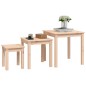 vidaXL Mesas apilables 3 unidades madera maciza de pino vidaXL Mesas apilables 3 unidades madera maciza de pino