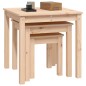 vidaXL Mesas apilables 3 unidades madera maciza de pino vidaXL Mesas apilables 3 unidades madera maciza de pino