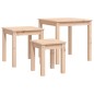 vidaXL Mesas apilables 3 unidades madera maciza de pino vidaXL Mesas apilables 3 unidades madera maciza de pino