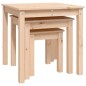 vidaXL Mesas apilables 3 unidades madera maciza de pino vidaXL Mesas apilables 3 unidades madera maciza de pino