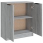 vidaXL Aparador de madera contrachapada gris Sonoma 60x30x70 cm vidaXL Aparador de madera contrachapada gris Sonoma 60x30x70 cm