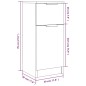 vidaXL Aparador de madera contrachapada roble Sonoma 30x30x70 cm vidaXL Aparador de madera contrachapada roble Sonoma 30x30x70 cm