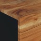 vidaXL Mesa de centro madera maciza acacia y contrachapada 80x50x40 cm vidaXL Mesa de centro madera maciza acacia y contrachapada 80x50x40 cm