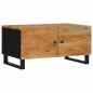 vidaXL Mesa de centro madera maciza acacia y contrachapada 80x50x40 cm vidaXL Mesa de centro madera maciza acacia y contrachapada 80x50x40 cm