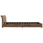 vidaXL Estructura de cama de piel de ante artificial marrón 120x200 cm vidaXL Estructura de cama de piel de ante artificial marrón 120x200 cm