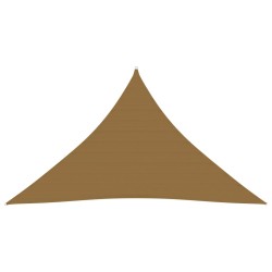 vidaXL Toldo de vela HDPE gris taupe 160 g/m² 5x5x6 m
