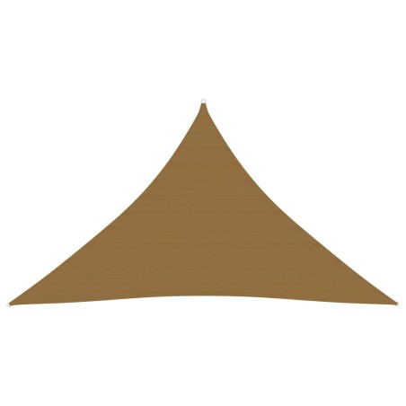 vidaXL Toldo de vela HDPE gris taupe 160 g/m² 5x5x6 m