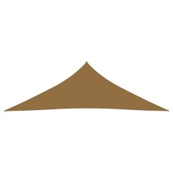 vidaXL Toldo de vela HDPE gris taupe 160 g/m² 5x5x6 m