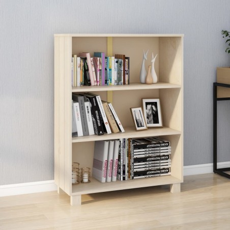 vidaXL Estantería HAMAR madera pino maciza marrón miel 85x35x112 cm