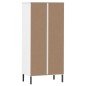 vidaXL Librería con 2 cajones OSLO madera maciza blanco 60x35x128,5 cm vidaXL Librería con 2 cajones OSLO madera maciza blanco 60x35x128,5 cm