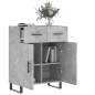 vidaXL Aparador de madera de ingeniería gris hormigón 69,5x34x90 cm vidaXL Aparador de madera de ingeniería gris hormigón 69,5x34x90 cm