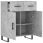 vidaXL Aparador de madera de ingeniería gris hormigón 69,5x34x90 cm vidaXL Aparador de madera de ingeniería gris hormigón 69,5x34x90 cm