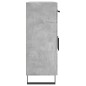 vidaXL Aparador de madera de ingeniería gris hormigón 69,5x34x90 cm vidaXL Aparador de madera de ingeniería gris hormigón 69,5x34x90 cm