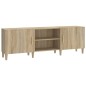 vidaXL Mueble para TV madera contrachapada roble sonoma 150x30x50 cm vidaXL Mueble para TV madera contrachapada roble sonoma 150x30x50 cm