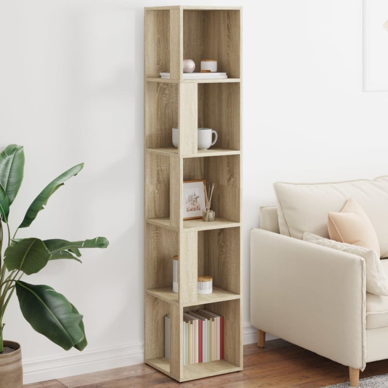 vidaXL Mueble de esquina madera ingeniería roble Sonoma 33x33x164,5 cm vidaXL Mueble de esquina madera ingeniería roble Sonoma 33x33x164,5 cm