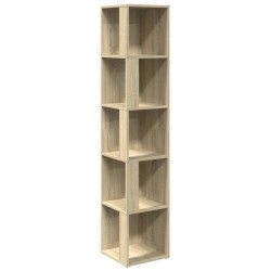 vidaXL Mueble de esquina madera ingeniería roble Sonoma 33x33x164,5 cm