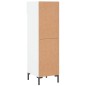 vidaXL Mueble zapatero madera contrachapada blanco brillo 30x35x105 cm
