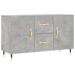 vidaXL Aparador de madera de ingeniería gris hormigón 100x36x60 cm