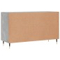 vidaXL Aparador de madera de ingeniería gris hormigón 100x36x60 cm