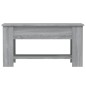 vidaXL Mesa de centro madera contrachapada gris Sonoma 101x49x52 cm vidaXL Mesa de centro madera contrachapada gris Sonoma 101x49x52 cm