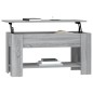 vidaXL Mesa de centro madera contrachapada gris Sonoma 101x49x52 cm vidaXL Mesa de centro madera contrachapada gris Sonoma 101x49x52 cm