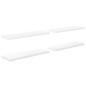 vidaXL Estante flotante pared 4 uds MDF blanco brillo 120x23,5x3,8 cm vidaXL Estante flotante pared 4 uds MDF blanco brillo 120x23,5x3,8 cm