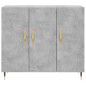 vidaXL Aparador de madera de ingeniería gris hormigón 90x34x80 cm vidaXL Aparador de madera de ingeniería gris hormigón 90x34x80 cm