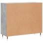 vidaXL Aparador de madera de ingeniería gris hormigón 90x34x80 cm vidaXL Aparador de madera de ingeniería gris hormigón 90x34x80 cm