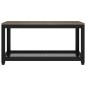 vidaXL Mesita auxiliar MDF y hierro gris y negro 90x45x45 cm vidaXL Mesita auxiliar MDF y hierro gris y negro 90x45x45 cm