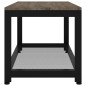 vidaXL Mesita auxiliar MDF y hierro gris y negro 90x45x45 cm vidaXL Mesita auxiliar MDF y hierro gris y negro 90x45x45 cm