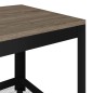 vidaXL Mesita auxiliar MDF y hierro gris y negro 90x45x45 cm vidaXL Mesita auxiliar MDF y hierro gris y negro 90x45x45 cm