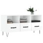 vidaXL Mueble de TV madera contrachapada blanco brillo 102x36x50 cm vidaXL Mueble de TV madera contrachapada blanco brillo 102x36x50 cm