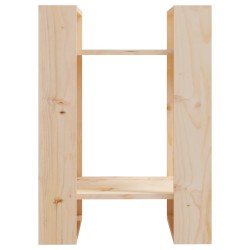 vidaXL Estantería/divisor de espacios madera maciza pino 41x35x57 cm