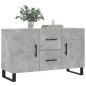 vidaXL Aparador de madera de ingeniería gris hormigón 100x36x60 cm vidaXL Aparador de madera de ingeniería gris hormigón 100x36x60 cm