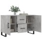 vidaXL Aparador de madera de ingeniería gris hormigón 100x36x60 cm vidaXL Aparador de madera de ingeniería gris hormigón 100x36x60 cm
