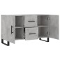 vidaXL Aparador de madera de ingeniería gris hormigón 100x36x60 cm vidaXL Aparador de madera de ingeniería gris hormigón 100x36x60 cm