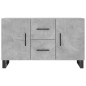 vidaXL Aparador de madera de ingeniería gris hormigón 100x36x60 cm vidaXL Aparador de madera de ingeniería gris hormigón 100x36x60 cm