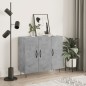 vidaXL Aparador de madera de ingeniería gris hormigón 90x34x80 cm vidaXL Aparador de madera de ingeniería gris hormigón 90x34x80 cm