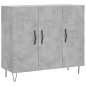 vidaXL Aparador de madera de ingeniería gris hormigón 90x34x80 cm vidaXL Aparador de madera de ingeniería gris hormigón 90x34x80 cm