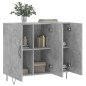 vidaXL Aparador de madera de ingeniería gris hormigón 90x34x80 cm vidaXL Aparador de madera de ingeniería gris hormigón 90x34x80 cm