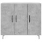 vidaXL Aparador de madera de ingeniería gris hormigón 90x34x80 cm vidaXL Aparador de madera de ingeniería gris hormigón 90x34x80 cm