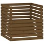 vidaXL Compostador de madera maciza de pino marrón miel 80x80x78 cm vidaXL Compostador de madera maciza de pino marrón miel 80x80x78 cm