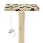 vidaXL Rascador para gatos con poste de sisal 95 cm huellas beige vidaXL Rascador para gatos con poste de sisal 95 cm huellas beige