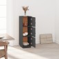 vidaXL Aparador alto de madera maciza de pino gris 34x40x108,5 cm vidaXL Aparador alto de madera maciza de pino gris 34x40x108,5 cm