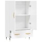 vidaXL Aparador alto madera de ingeniería blanco brillo 69,5x31x115 cm vidaXL Aparador alto madera de ingeniería blanco brillo 69,5x31x115 cm