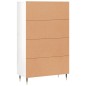 vidaXL Aparador alto madera de ingeniería blanco brillo 69,5x31x115 cm vidaXL Aparador alto madera de ingeniería blanco brillo 69,5x31x115 cm